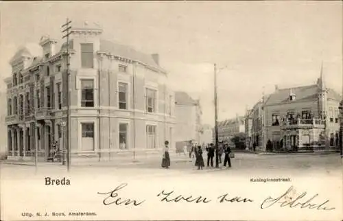 Ak Breda Nordbrabant Niederlande, Koninginnestraat