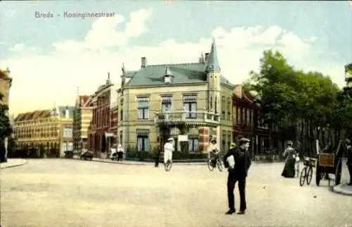 Ak Breda Nordbrabant Niederlande, Koninginnestraat