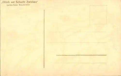 Ak Zwickau in Sachsen, Glück auf Schacht, Gefährliche Bruchstelle, Bergarbeiter