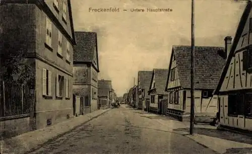 Ak Freckenfeld in der Saarpfalz, Untere Hauptstraße