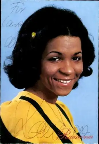 Ak Sängerin Ramona, Portrait, Autogramm