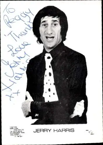 Ak Schauspieler Jerry Harris, Portrait, Autogramm