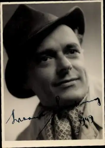 Ak Schauspieler Werner Liebing, Portrait, Autogramm