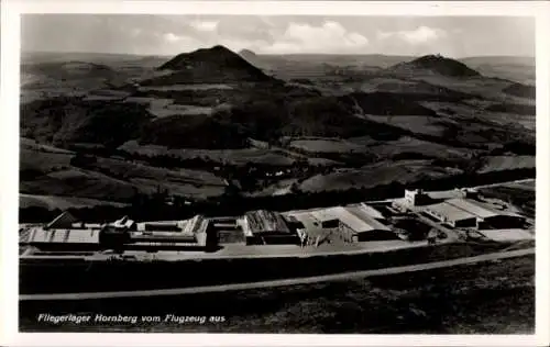 Ak Schwäbisch Gmünd in Württemberg, Fliegerlager Hornberg, Fliegeraufnahme