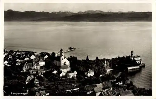 Ak Langenargen am Bodensee, Fliegeraufnahme