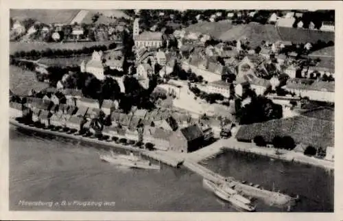 Ak Meersburg am Bodensee, Fliegeraufnahme