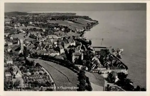 Ak Meersburg am Bodensee, Fliegeraufnahme