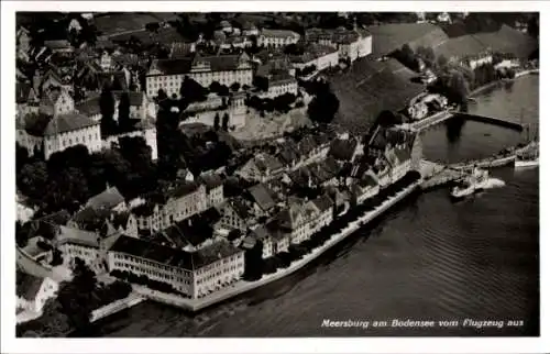 Ak Meersburg am Bodensee, Fliegeraufnahme