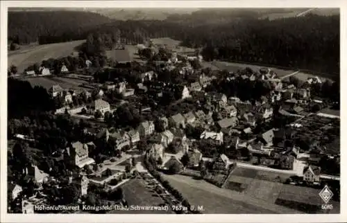 Ak Königsfeld im Schwarzwald Baden, Fliegeraufnahme