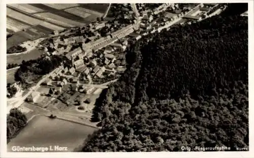 Ak Güntersberge Harzgerode am Harz, Fliegeraufnahme