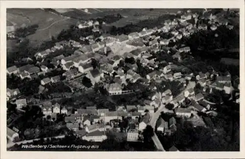 Ak Weißenberg in Sachsen,, Fliegeraufnahme
