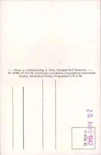 Ak Weißenberg in Sachsen,, Fliegeraufnahme