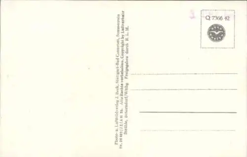 Ak Weißenberg in Sachsen, Fliegeraufnahme