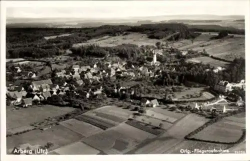 Ak Arberg in Mittelfranken, Fliegeraufnahme