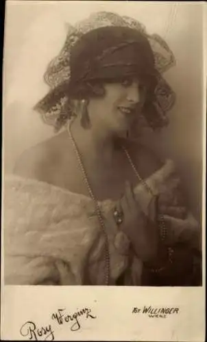 Ak Schauspielerin Rosy Werginz, Portrait