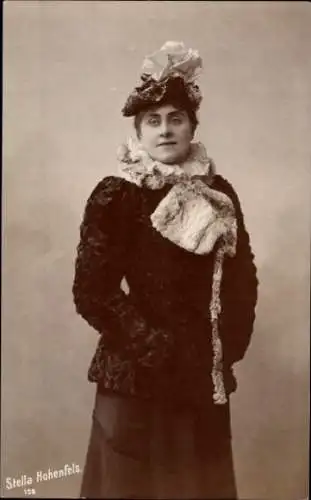 Ak Schauspielerin Stella Hohenfels, Portrait