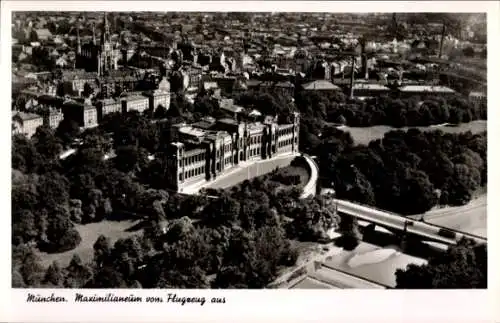 Ak München, Fliegeraufnahme, Maximilianeum