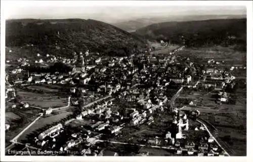 Ak Ettlingen Baden, Fliegeraufnahme