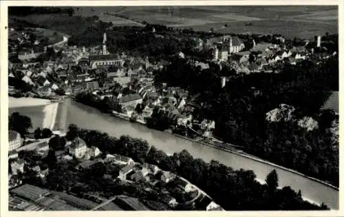 Ak Landsberg am Lech Oberbayern, Fliegeraufnahme