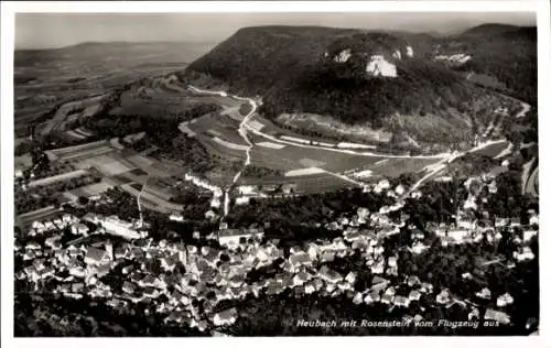 Ak Heubach in Württemberg, Rosenstein, Fliegeraufnahme