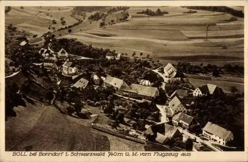 Ak Bonndorf im Schwarzwald, Fliegeraufnahme, Gasthaus z. grünen Berg