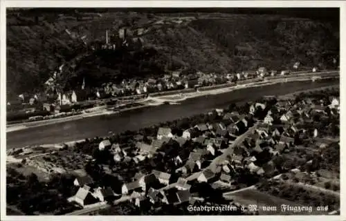 Ak Stadtprozelten am Main Unterfranken, Fliegeraufnahme