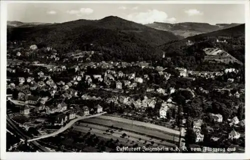 Ak Jugenheim an der Bergstraße Hessen, Fliegeraufnahme, Luftkurort