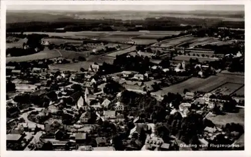 Ak Gauting in Oberbayern, Fliegeraufnahme