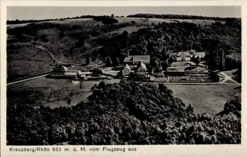 Ak Kreuzberg Bischofsheim Rhön, Fliegeraufnahme