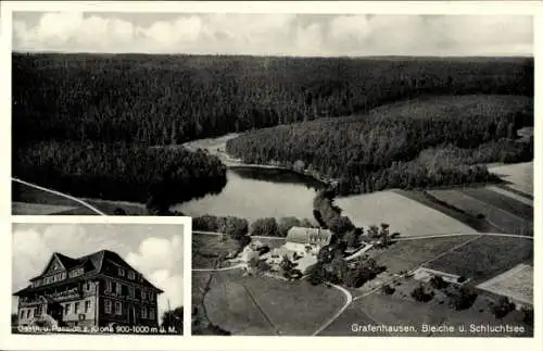 Ak Hüfingen im Schwarzwald, Fliegeraufnahme