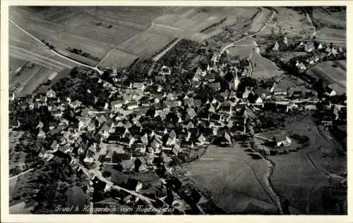 Ak Gruol Haigerloch im Zollernalbkreis, Fliegeraufnahme