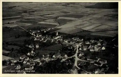 Ak Sulmingen Maselheim in Oberschwaben Württemberg, Fliegeraufnahme