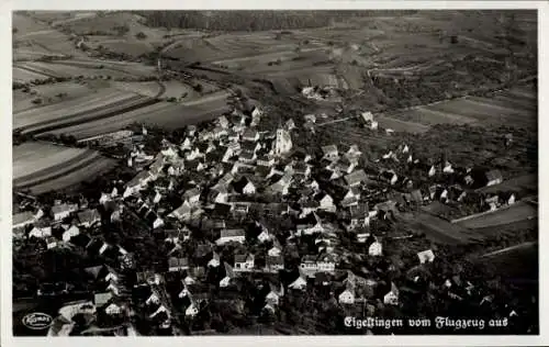 Ak Eigeltingen im Hegau Baden, Fliegeraufnahme