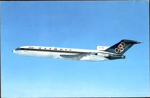 Ak Griechisches Passagierflugzeug, Olympic Airways, Boeing 727 200