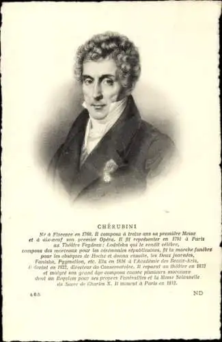 Ak Komponist Luigi Cherubini, Portrait