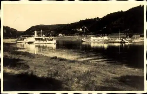 Ak Schwimmende Jugendherberge Sachsen, Elbe