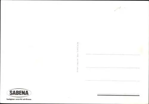 Ak Douglas DC 10, Boeing 747, Boeing 737, Passagierflugzeuge, Belgische Fluggesellschaft Sabena