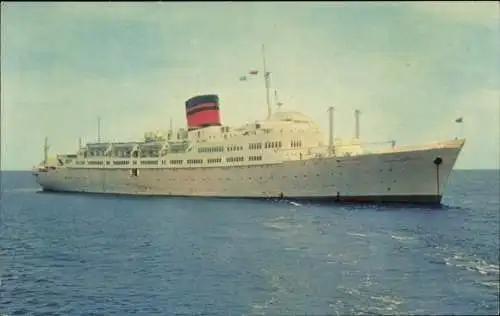 Ak Steamer TSS Ocean Monarch, Dampfschiff, Furness Line