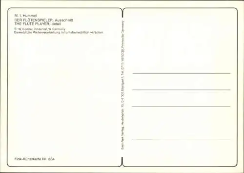 Künstler Ak Hummel, M. J., Glückwunsch Ostern, Der Flötenspieler, Lämmer