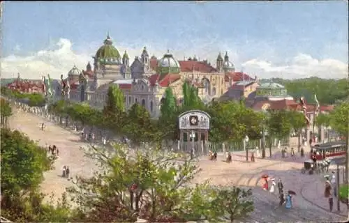 Ak Dresden, Ausstellungspalast, Hygieneausstellung 1911