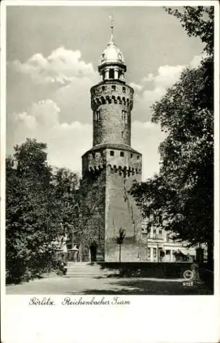 Ak Görlitz in der Lausitz, Partie am Reichenbacher Turm