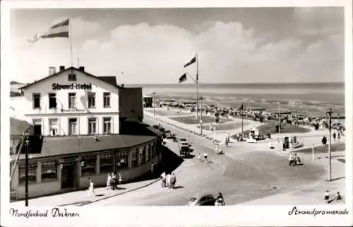 Ak Nordseebad Duhnen Cuxhaven, Strandpromenade, Hotel