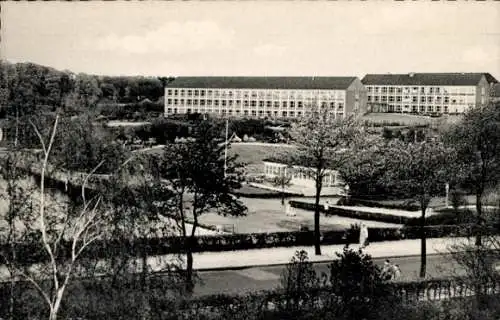 Ak Itzehoe, Kreisberufsschule, Pavillon am Planschbecken