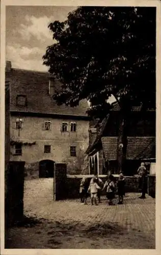 Ak Rudolstadt in Thüringen, Mittelmühle, Kinder beim Spielen