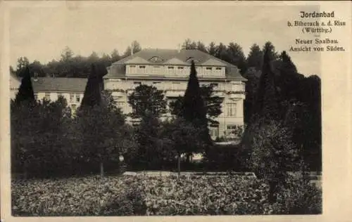 Ak Biberach an der Riß in Oberschwaben, Jordanbad, Neuer Saalbau