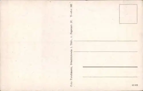 Ak Friedrichroda im Thüringer Wald, Waldbahn 58