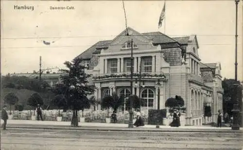 Ak Hamburg Mitte Neustadt, Dammtor-Café