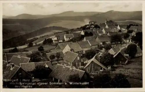 Ak Hohegeiß Braunlage im Oberharz, Teilansicht des Ortes