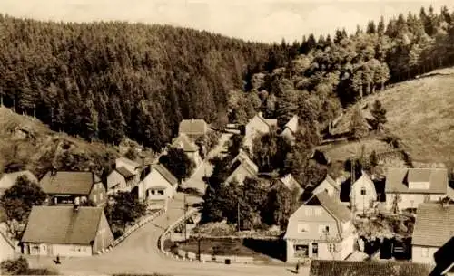 Ak Tanne Oberharz am Brocken, Blick in die Waldstraße, Stadtansicht