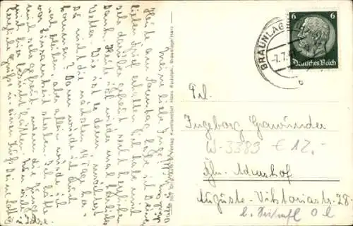 Ak Braunlage im Oberharz, Das Sanatorium Dr. Vogeler von außen gesehen
